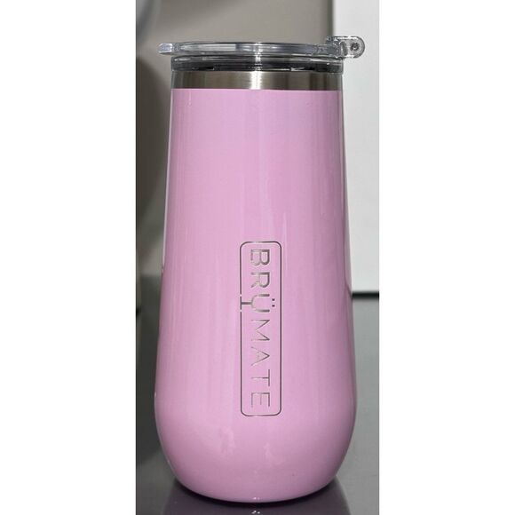 BruMate 12oz Champagne Flute, BLUSH PINK - Picture 3 of 5